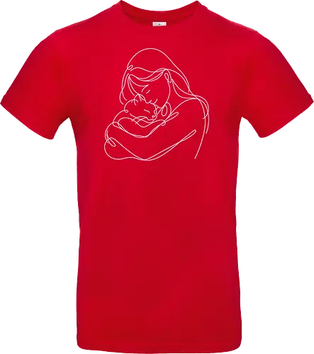 WomanAndCat White Linies