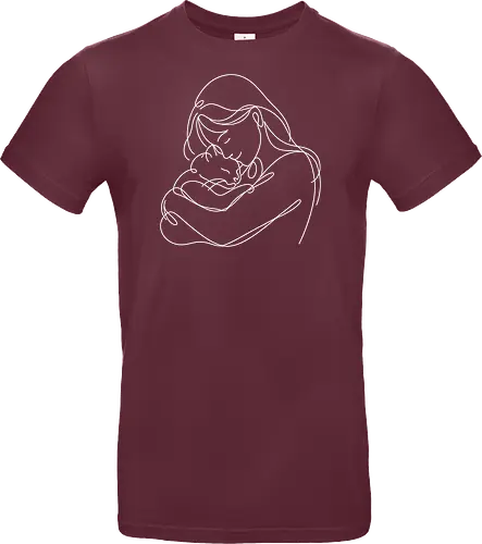 WomanAndCat White Linies