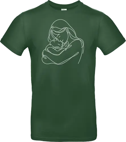 WomanAndCat White Linies