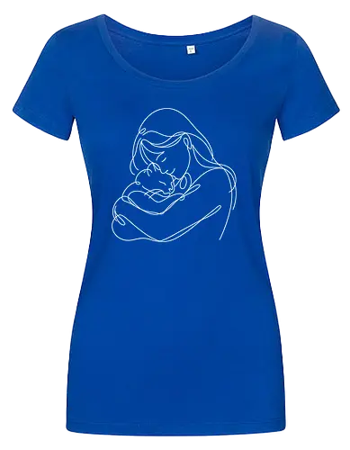 WomanAndCat White Linies