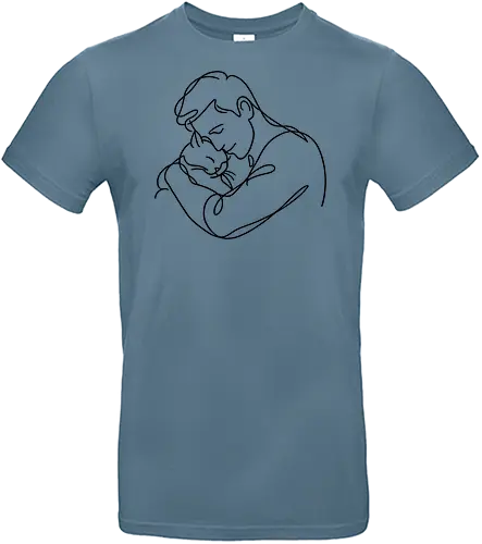 CatandMan BlackLines - Simlow, Twitch, Streamer, Katze, Chaos, Liebe, Herz - Standard T-Shirt