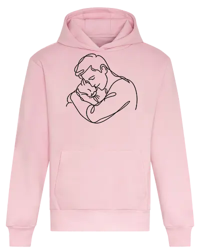 CatandMan BlackLines - Simlow, Twitch, Streamer, Katze, Chaos, Liebe, Herz - Heavyweight Hoodie