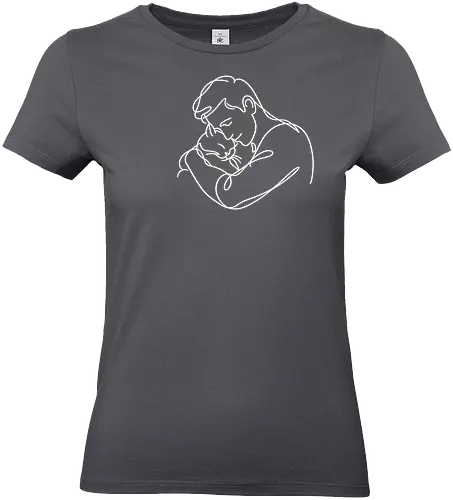 CatandMan WhiteLines - Simlow, Herz, Twitch, Streamer, Katze, Chaos, Liebe - Standard T-Shirt (Frauen)
