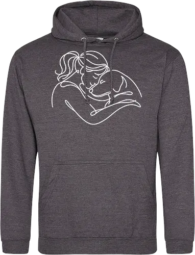 DogAndWoman WhiteLines