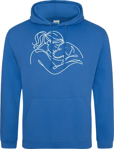 DogAndWoman WhiteLines