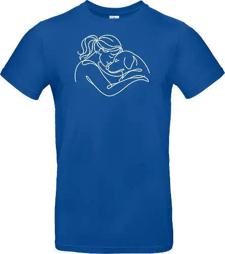 DogAndWoman WhiteLines