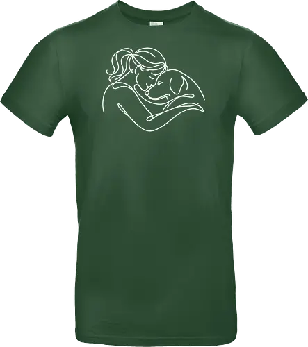 DogAndWoman WhiteLines