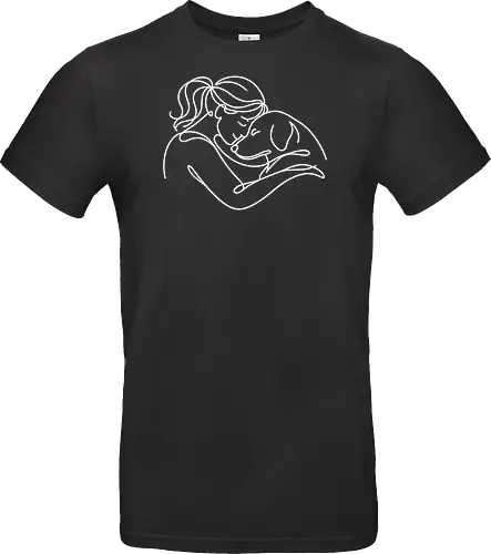 DogAndWoman WhiteLines