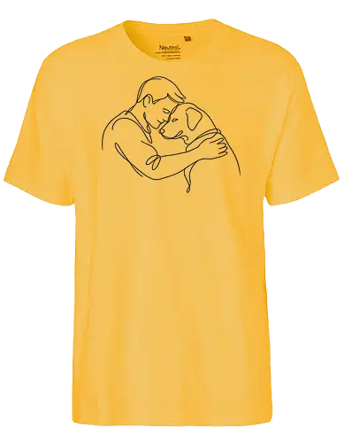 DogAndMan BlackLines - Chaos, Simlow, Twitch, Streamer, Katze - Fairtrade T-Shirt
