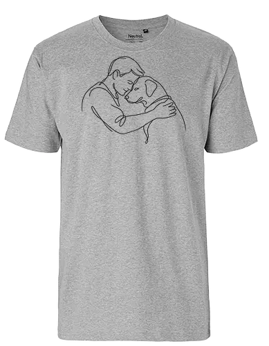 DogAndMan BlackLines - Chaos, Simlow, Twitch, Streamer, Katze - Fairtrade T-Shirt