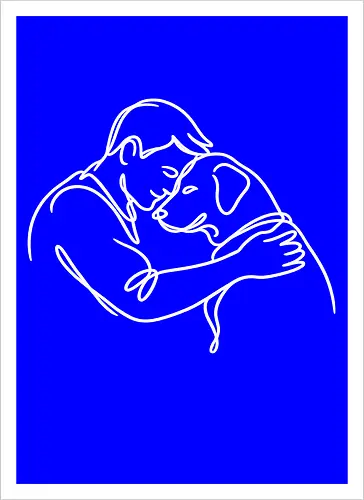 DogAndMan WhiteLines