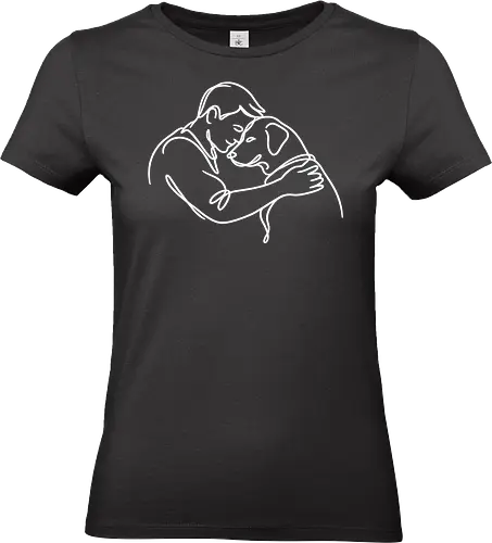 DogAndMan WhiteLines - Simlow, Twitch, Streamer, Katze, Chaos, Liebe, Herz - Standard T-Shirt (Frauen)