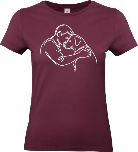 DogAndMan WhiteLines - Simlow, Twitch, Streamer, Katze, Chaos, Liebe, Herz - Standard T-Shirt (Frauen)