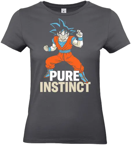 Pure Instinct - power up anime top, pure instinct shirt, ultra power warrior t-shirt, goku inspired graphic tee, blue hair anime apparel, orange gi martial arts design, minimalist anime streetwear, shonen hero transformation top, cosmic battle graphic shirt, zen state fighter clothing, retro anime fan gift, high contrast warrior art, japanese pop culture apparel, martial arts training tee, legendary saiyan streetwear, anime silhouette t-shirt, battle ready hero design, sleek otaku fashion, shonen jump fan merch - Standard T-Shirt (Frauen)