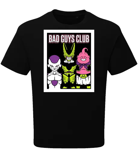 Bad Guys Club Retro Anime Villains Graphic