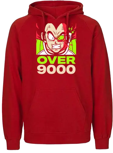 Over 9000 - vintage anime style top, power level scouter gear, galactic warrior apparel, over 9000 shirt, power level t-shirt, saiyan prince graphic tee, shattered scouter apparel, retro anime battle design, shonen jump nostalgia clothing, electric green anime top, its over 9000 shirt, vegeta inspired merch, training to go super t-shirt, japanese pop culture streetwear, scouter breaking art, high intensity anime graphic, gym motivation anime shirt, iconic anime meme clothing, legendary warrior t-shirt - Fairtrade Hoodie