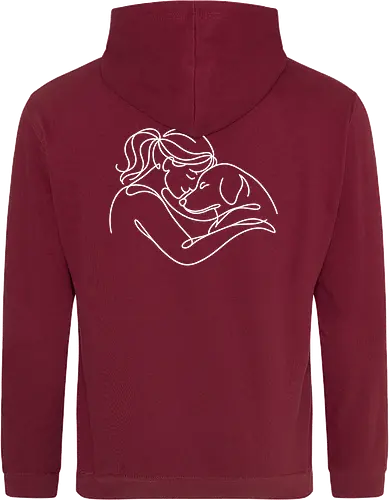 DogandWoman WhiteBack