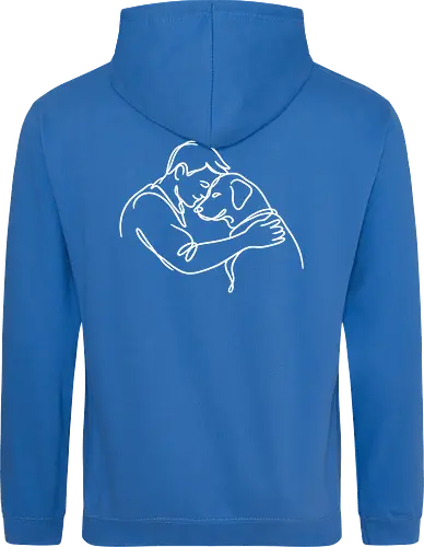 DogAndMan WhiteLinesBack