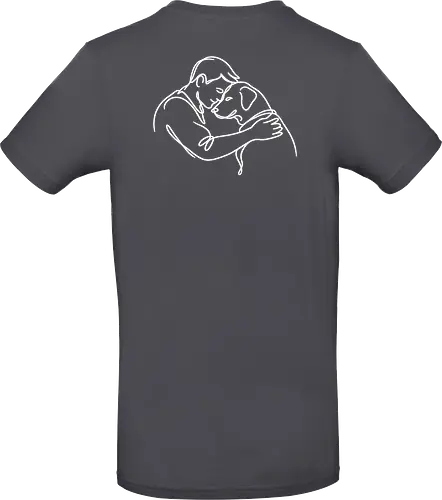 DogAndMan WhiteLinesBack