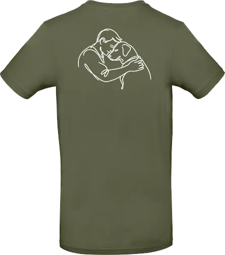 DogAndMan WhiteLinesBack