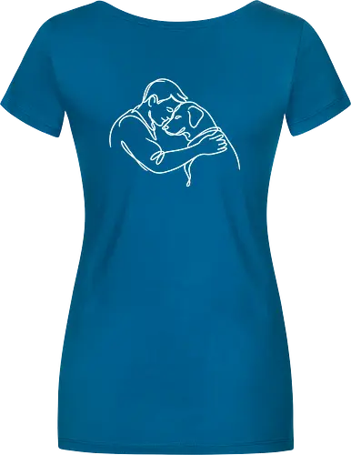 DogAndMan WhiteLinesBack