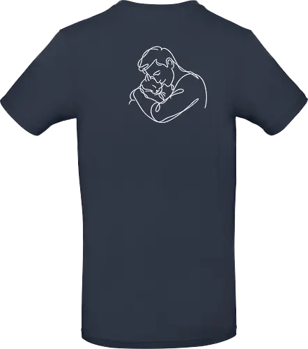 ManAndCat WhiteLinesBack