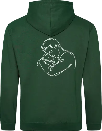 ManAndCat WhiteLinesBack