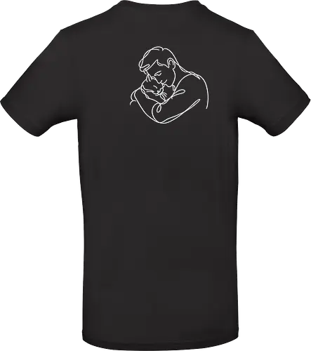 ManAndCat WhiteLinesBack