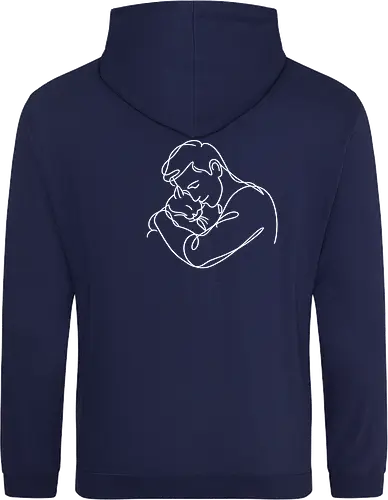 ManAndCat WhiteLinesBack