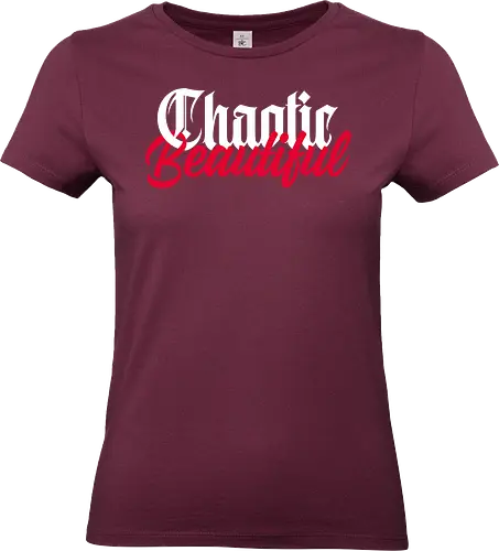 Chaotic Beautiful - Quote, Chaotic, Beautiful, Rpg, D20, Dungeon, Fantasy, Character, Alignment, Gothic - Standard T-Shirt (Frauen)