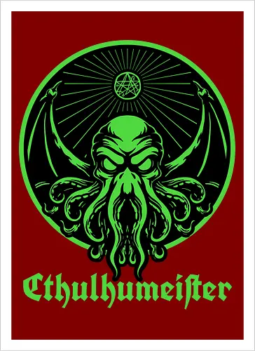 Cthulhu Drink Label