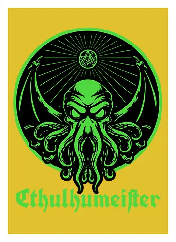 Cthulhu Drink Label