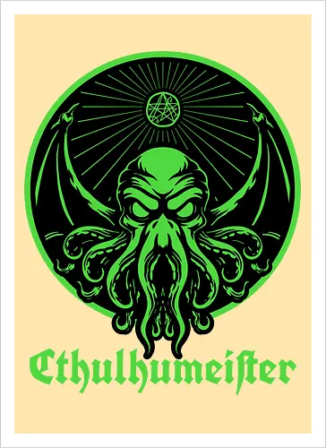 Cthulhu Drink Label