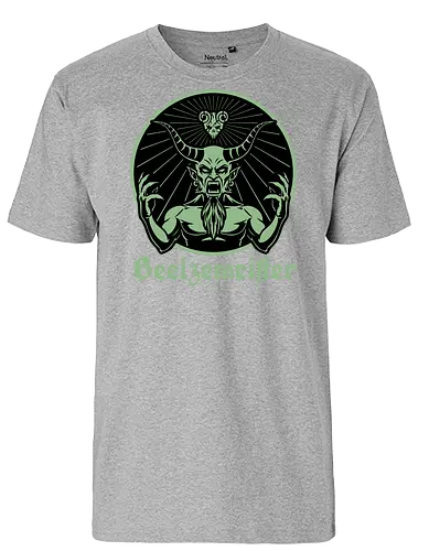 Devil Pick Music Drink - Classic Movie, Comedy, Drinks, Drink, Drinking, Labels. Label, Jagermeister, Gothic, Devil, Demon, Movie, Black Comedy, Dark Comedy, Musical, Rock N Roll, Rock, Rock And Roll, Music, Beelzebub, Guitarist, Guitar - Fairtrade T-Shirt