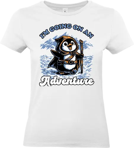 Penguin Adventure Meme - Penguin, Penguin Lover, The Penguin, Silly Penguin, Adventure, Adventures, Journey, Memes, Meme, Internet, Cute, Cute Animals, Animal, Pet, Fantasy, Rpg, Dungeon Master, Dungeon, Dungeons, Pen and Paper, D20, Snow, Snowy, Rocky Mountain, Mountain, Mountains, Movie Quote, Quote - Standard T-Shirt (Frauen)