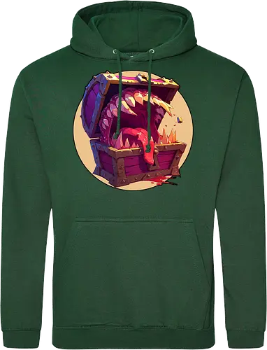 The Mimic - dungeon master, dungeons, dragons, mimic, monster manual, Pen and Paper, fantasy rpg, pathfinder rpg, critical hit, critical role, vecna, fire ball, ravenloft - Standard Hoodie