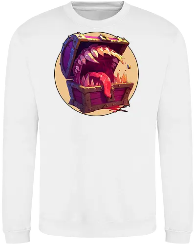 The Mimic - dungeon master, dungeons, dragons, mimic, monster manual, Pen and Paper, fantasy rpg, pathfinder rpg, critical hit, critical role, vecna, fire ball, ravenloft - Sweatshirt