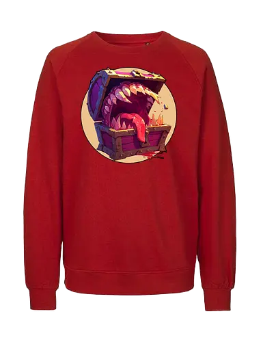 The Mimic - dungeon master, dungeons, dragons, mimic, monster manual, Pen and Paper, fantasy rpg, pathfinder rpg, critical hit, critical role, vecna, fire ball, ravenloft - Fairtrade Sweatshirt