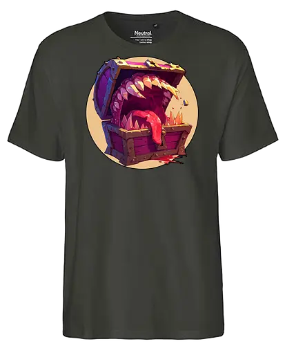 The Mimic - dungeon master, dungeons, dragons, mimic, monster manual, Pen and Paper, fantasy rpg, pathfinder rpg, critical hit, critical role, vecna, fire ball, ravenloft - Fairtrade T-Shirt