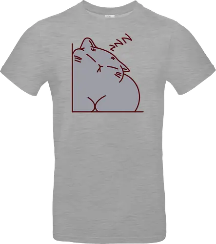 Graue Katze schläft