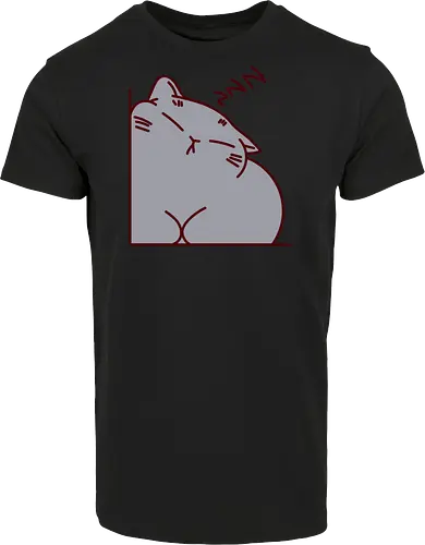 Graue Katze schläft