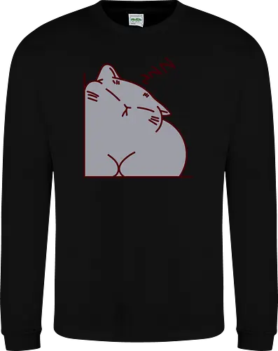 Graue Katze schläft