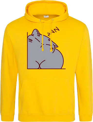 Graue Katze schläft