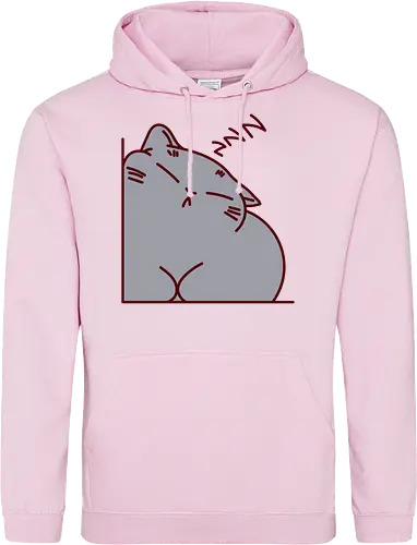 Graue Katze schläft