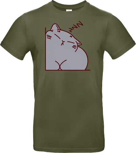 Graue Katze schläft