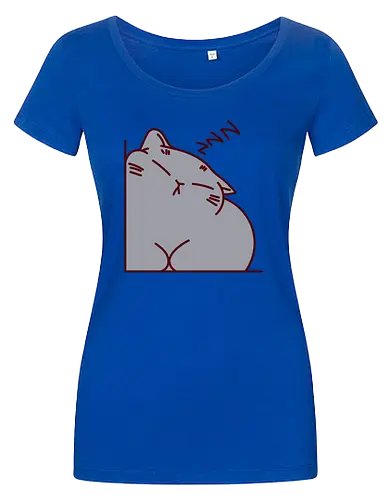 Graue Katze schläft