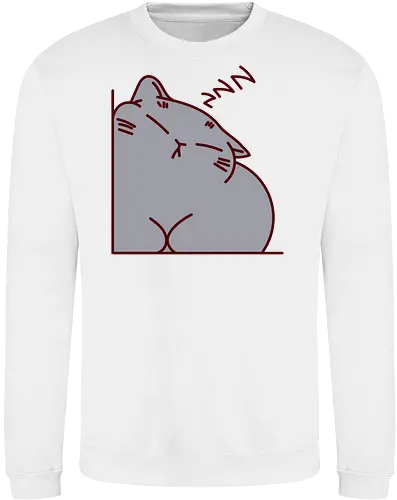 Graue Katze schläft