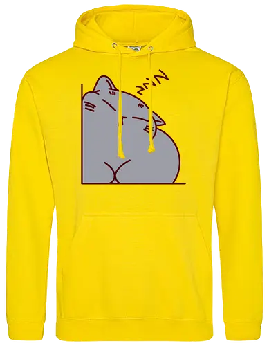 Graue Katze schläft