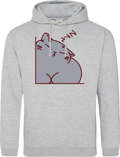 Graue Katze schläft