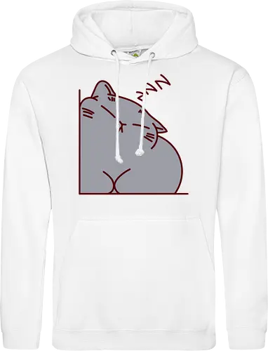 Graue Katze schläft